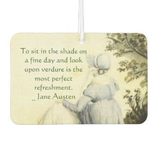 Jane Austen's Portrait +quote Luchtverfrisser