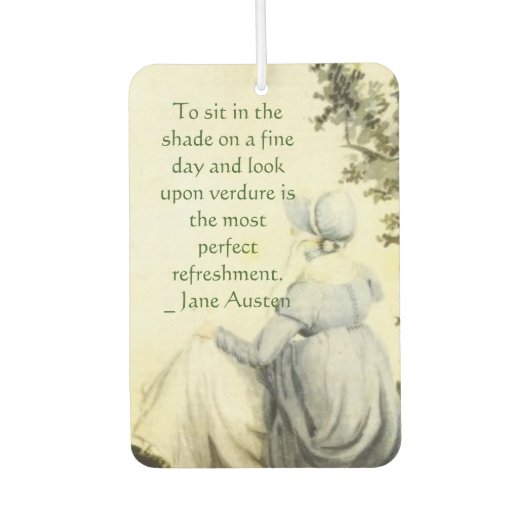 Jane Austen's Portrait +quote Luchtverfrisser (Voorkant)