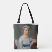 Jane Austen's Portrait +quote Tote Bag (Achterkant)