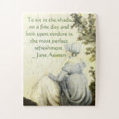 Jane Austen's portret +quote Legpuzzel (Verticaal)
