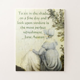 Jane Austen's portret +quote Legpuzzel