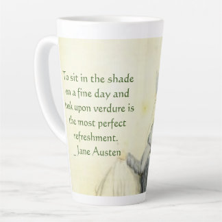 Jane Austen's Portret +quote Magnet Coffee Mok