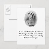 Jane Austen's Pride Briefkaart (Voorkant / Achterkant)