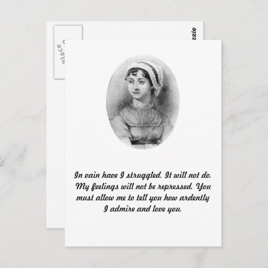 Jane Austen's Pride Briefkaart (Voorkant / Achterkant)