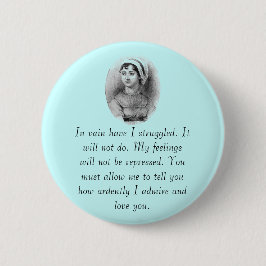 Jane Austen's Pride Ronde Button 5,7 Cm
