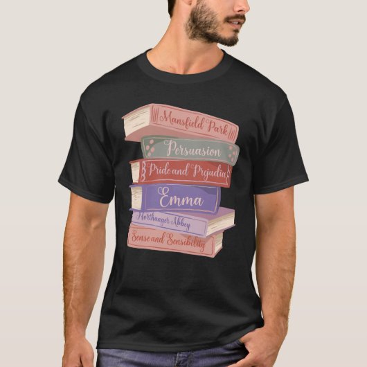 Jane Austens romans V T-shirt (Voorkant)