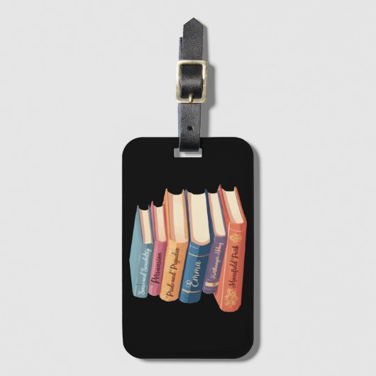 Jane Austen's romans VII Bagagelabel (Voorkant (verticaal))