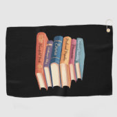 Jane Austen's romans VII Golfhanddoek (Horizontaal)