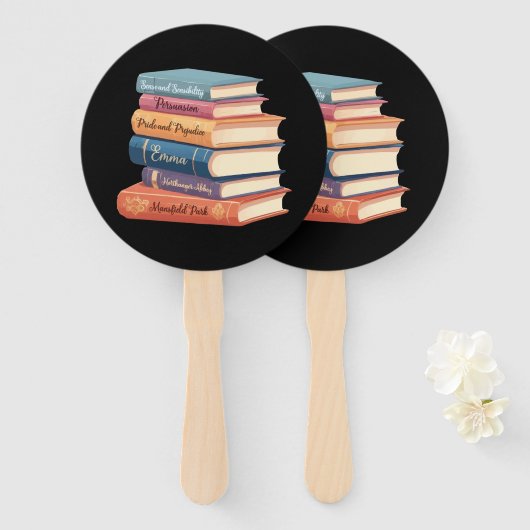 Jane Austen's romans VII Handwaaier (Voorkant en achterkant)