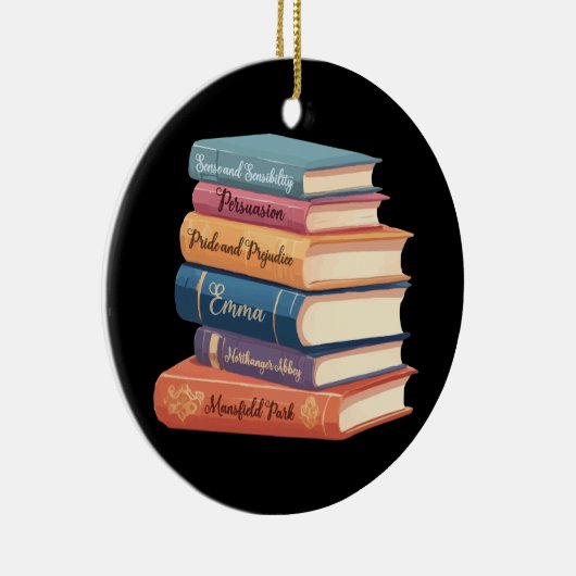 Jane Austen's romans VII Keramisch Ornament (Rechts)