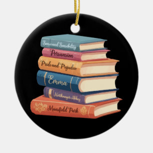 Jane Austen's romans VII Keramisch Ornament