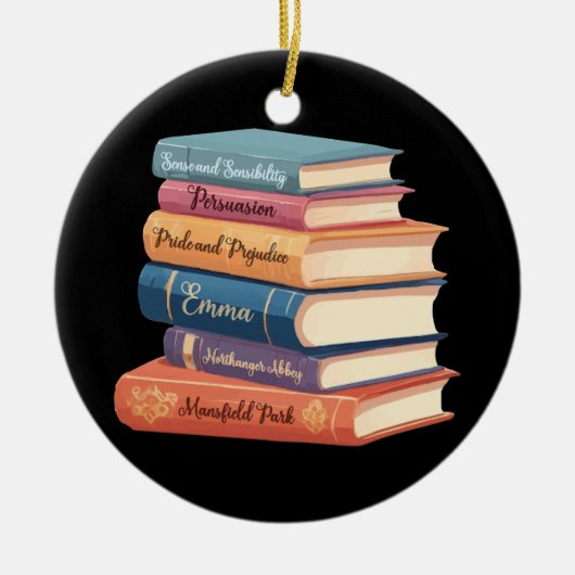 Jane Austen's romans VII Keramisch Ornament (Voorkant)