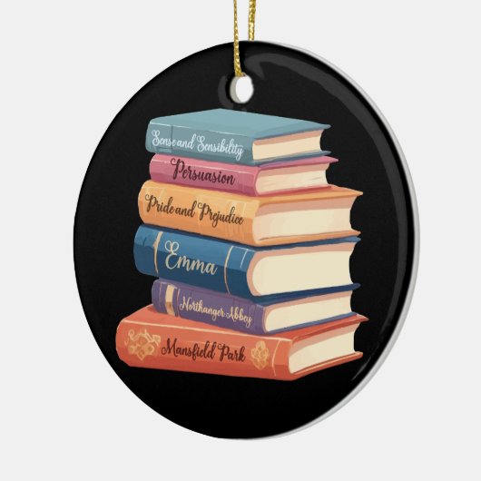 Jane Austen's romans VII Keramisch Ornament (Links)