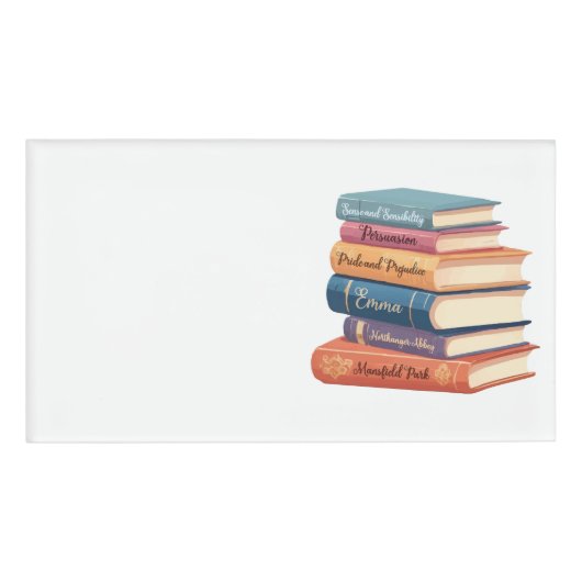 Jane Austen's romans VII Naambadge (Voorkant)