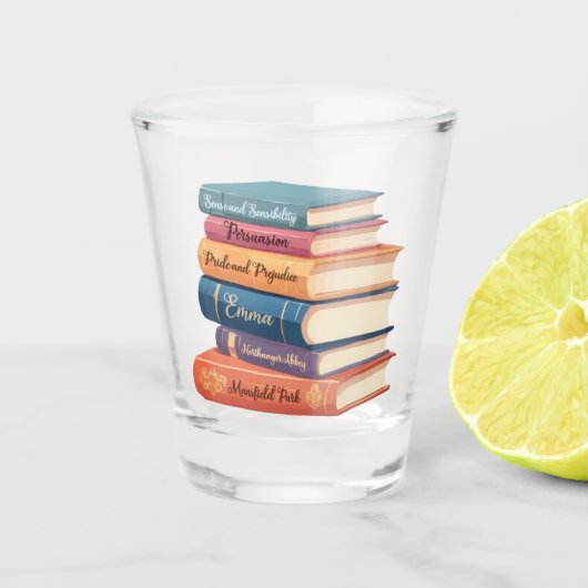 Jane Austen's romans VII Shot Glas (Voorkant)
