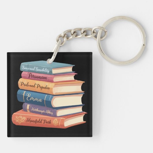 Jane Austen's romans VII Sleutelhanger (Achterkant)