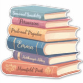 Jane Austen's romans VII Sticker (Voorkant)