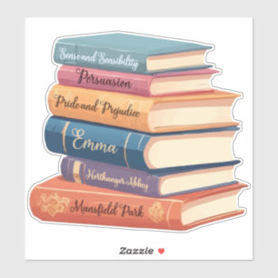 Jane Austen's romans VII Sticker