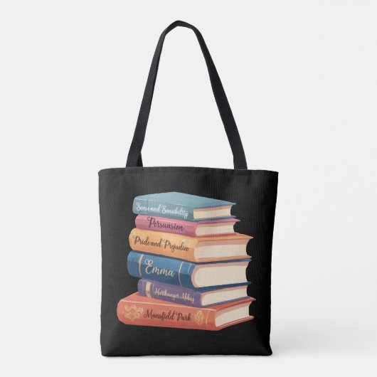 Jane Austen's romans VII Tote Bag (Achterkant)
