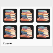 Jane Austen's romans VII Vierkante Sticker (Vel)