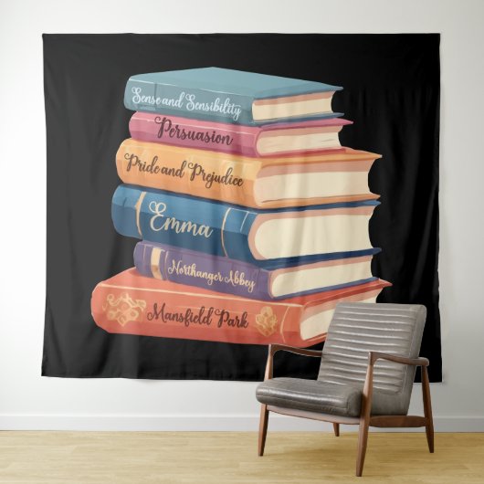 Jane Austen's romans VII Wandkleed (In Situ (horizontaal))
