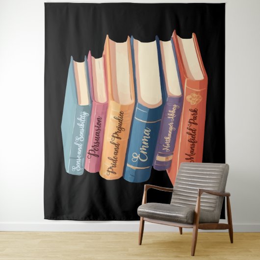 Jane Austen's romans VII Wandkleed (In situ)