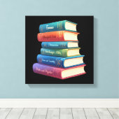Jane Austen's romans VIII Canvas Afdruk (Insitu (Houten vloer))