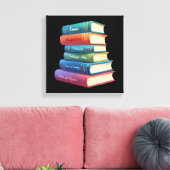 Jane Austen's romans VIII Canvas Afdruk (Insitu (Woonkamer))