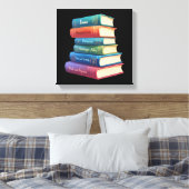 Jane Austen's romans VIII Canvas Afdruk (Insitu (Slaapkamer))