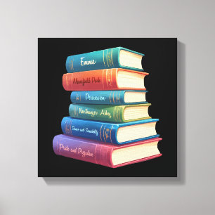 Jane Austen's romans VIII Canvas Afdruk