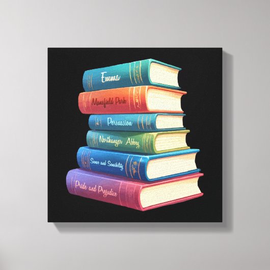 Jane Austen's romans VIII Canvas Afdruk (Voorkant)