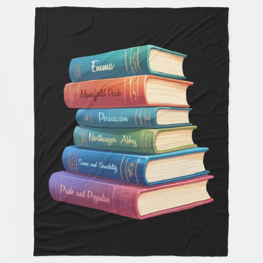 Jane Austen's romans VIII Fleece Deken (Voorkant)