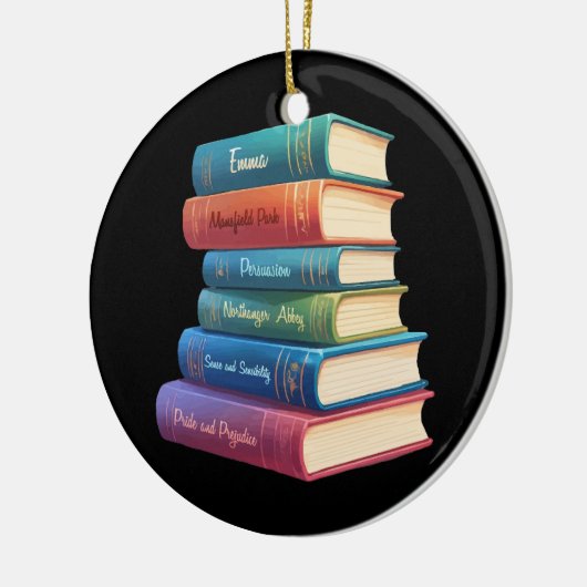 Jane Austen's romans VIII Keramisch Ornament (Links)