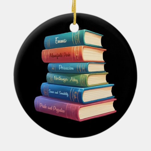 Jane Austen's romans VIII Keramisch Ornament (Achterkant)