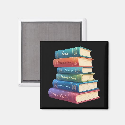 Jane Austen's romans VIII Magneet (Voorkant / Achterkant)