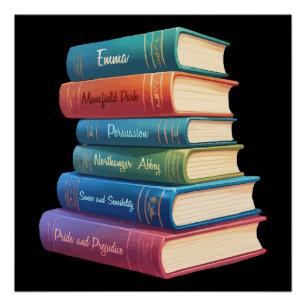 Jane Austen's romans VIII Perfect Poster