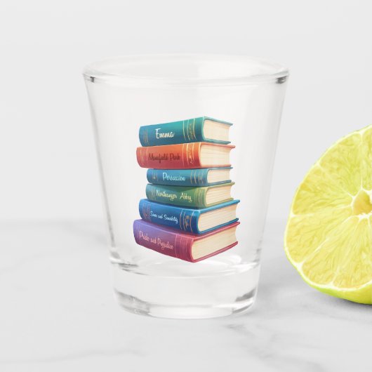 Jane Austen's romans VIII Shot Glas (Voorkant)