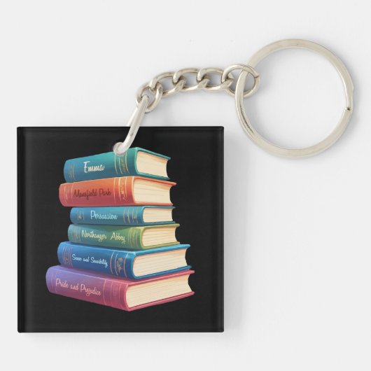 Jane Austen's romans VIII Sleutelhanger (Achterkant)