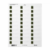 Jane Austen's Sense and Sensibility Etiket (Full Sheet)