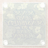 Jane Austens "Sense and Sensibility"  Glazen Onderzetter (Achterkant)