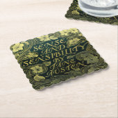 Jane Austen's "Sense and Sensibility"  Kartonnen Onderzetters (Gebogen)