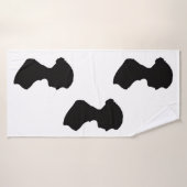 Jane Austens silhouet Badhanddoek (Badhanddoek)