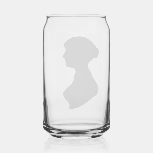 Jane Austens Silhouet Blikvorm Glas (Voorkant)