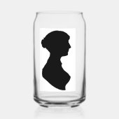 Jane Austens Silhouet Blikvorm Glas (Achterkant)