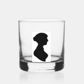 Jane Austens Silhouet Whisky Glas (Achterkant)