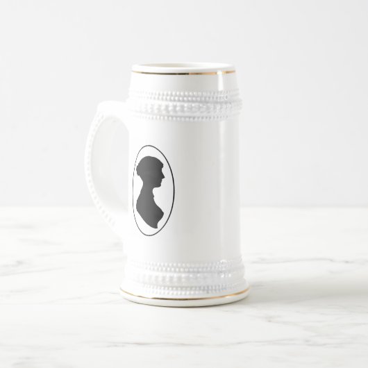 Jane Austen's Silhouette Bierpul (Voorkant links)