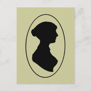 Jane Austen's Silhouette Briefkaart