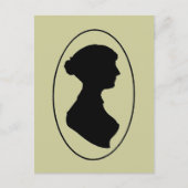 Jane Austen's Silhouette Briefkaart (Voorkant)
