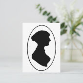 Jane Austen's Silhouette Briefkaart (Staand voorkant)