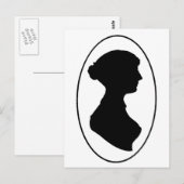 Jane Austen's Silhouette Briefkaart (Voorkant / Achterkant)